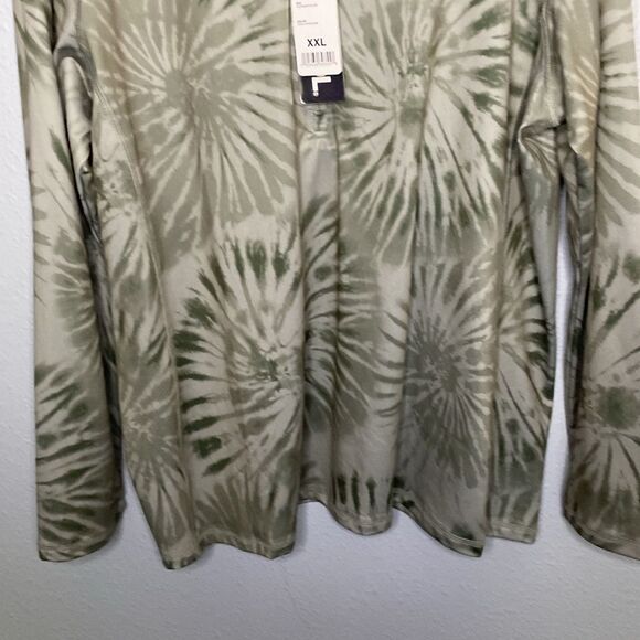 NWT New 32 Degrees 1/2 Zip Tie Dye Green Pullover Size XXL - Picture 6 of 9